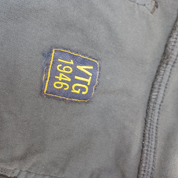 VTG 1946 Wale Corduroy Pant Size 34 5 Pocket Color Marine Blue Men Cotton Blend - Picture 8 of 14